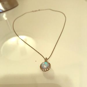 Opal/diamond Necklace